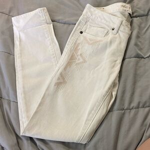 American Eagle Outfitters White Skinny Jeans Modern Fit